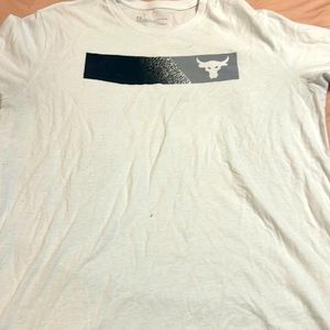 Under armor rock white t-shirt large